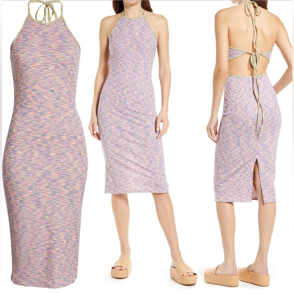 🍭 Lisa Says Gah Julia Halter Midi Dress size S